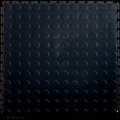 Lock-Tile Lock-Tile® PVC Floor Tiles, LK001, 19.5x19.5", Coin, Black LK001